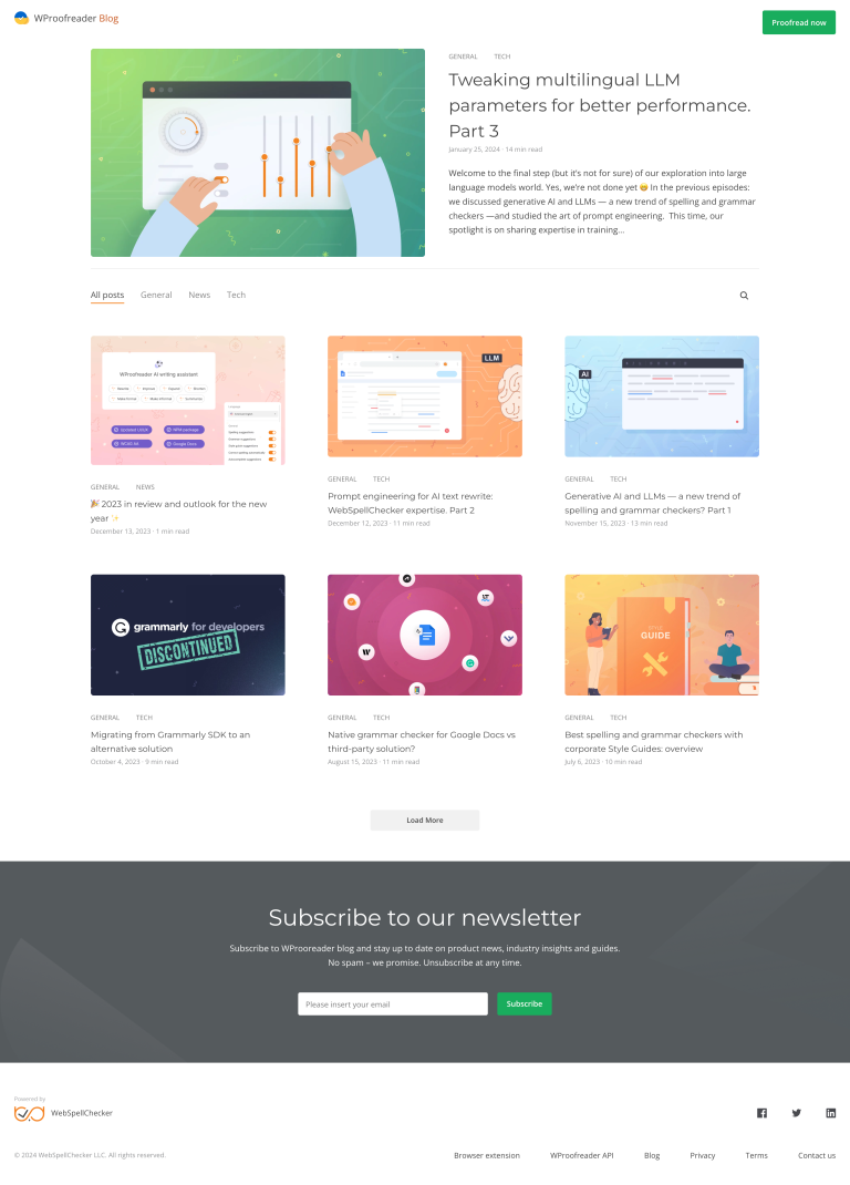 Контент-досвід і блог WProofreader