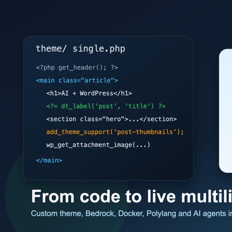How I Built and Deployed a Custom WordPress Theme with AI Agents in Under 6 Hours