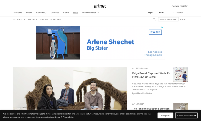 Artnet News — глобальна арт-медіа платформа