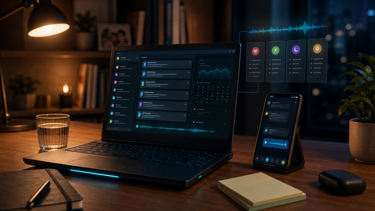AI wellbeing concierge on a home server